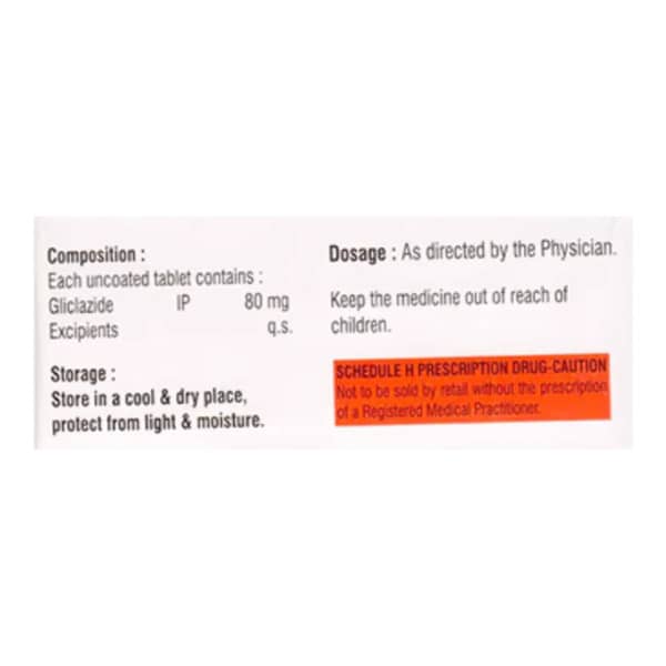 Glizina 80Mg Strip Of 10 Tablets