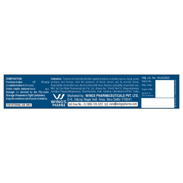 Cidadin 5% Tube Of 20gm Ointment