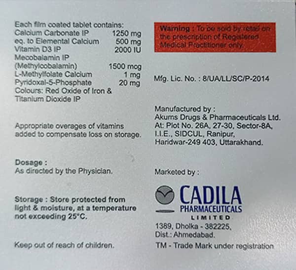 Calcirol Xt Strip Of 15 Tablets