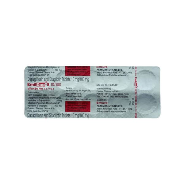 Emildap S 10/100Mg Strip Of 10 Tablets