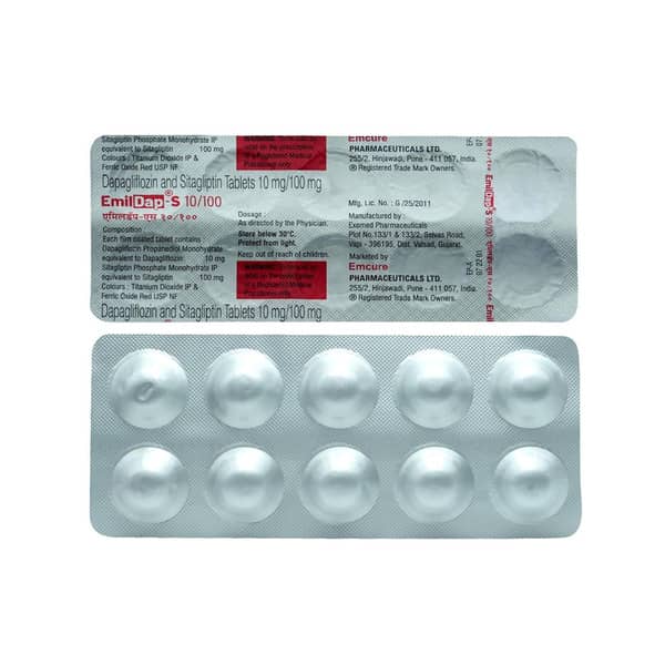 Emildap S 10/100Mg Strip Of 10 Tablets