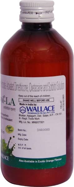 Diovol La Mint Flavour Sugar Free Bottle Of 200Ml Solution