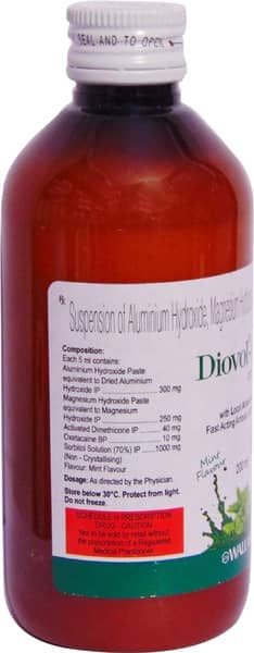 Diovol La Mint Flavour Sugar Free Bottle Of 200Ml Solution