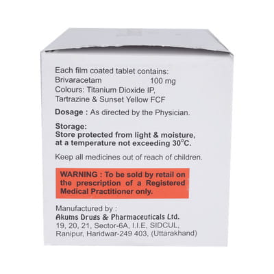 Bricet 100mg Strip Of 10 Tablets