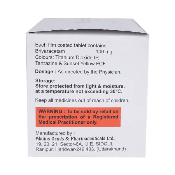 Bricet 100mg Strip Of 10 Tablets