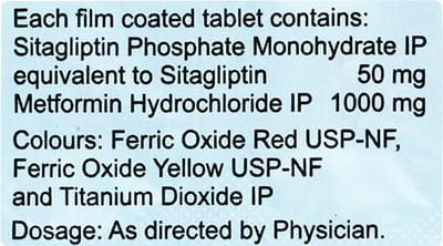 Sita Od Met 50/1000mg Strip Of 10 Tablets