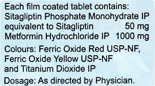 Sita Od Met 50/1000mg Strip Of 10 Tablets