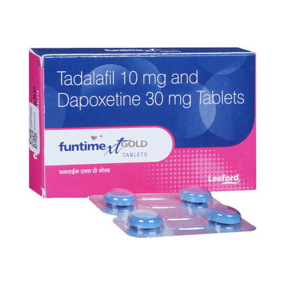 Funtime Xt Gold Strip Of 4 Tablets