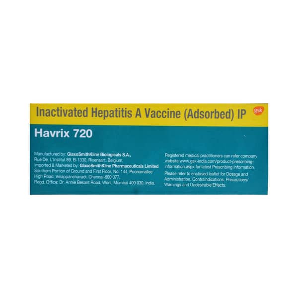 Havrix 720 Junior Monodose Vaccine