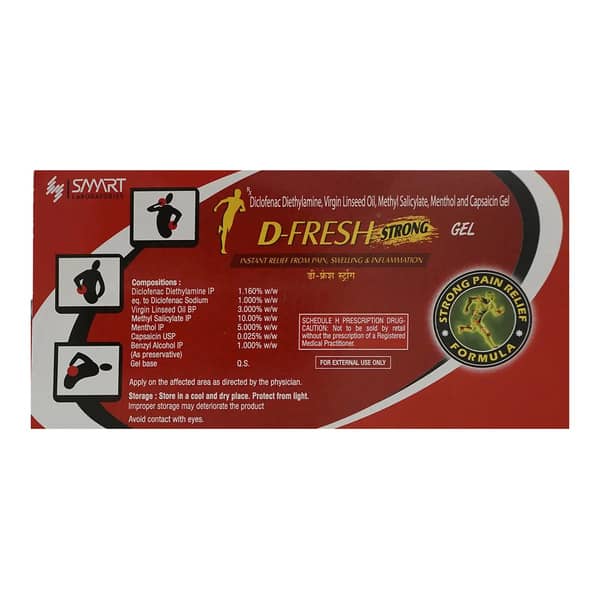 D Fresh Strong Tube Of 30Gm Gel