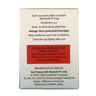 Minogain 5mg Bottle Of 30 Tablets