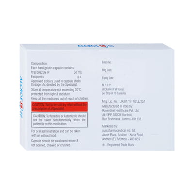 Alcros Sb 50mg Strip Of 10 Capsules