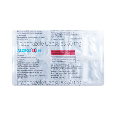Alcros Sb 50mg Strip Of 10 Capsules