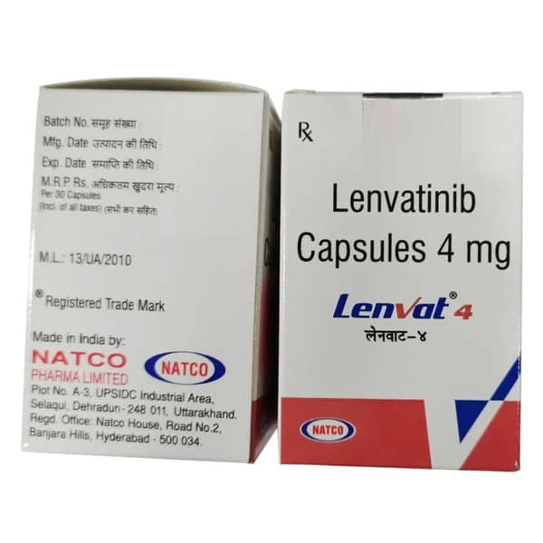 Lenvat 4mg Bottle Of 30 Capsules