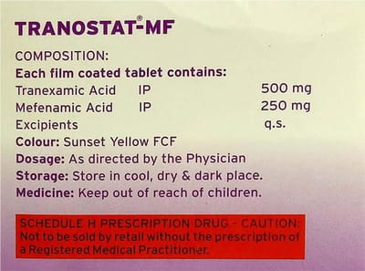 Tranostat Mf Strip Of 10 Tablets