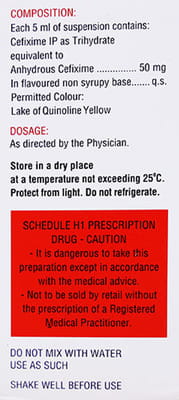 Zifi 50mg Readymix Bottle Of 60ml Suspension