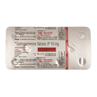 Pregnazest 10mg Strip Of 10 Tablets