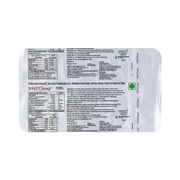 Nhs Chiro Strip Of 10 Tablets