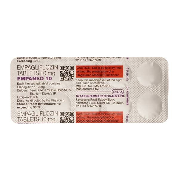 Empaneo 10mg Strip Of 10 Tablets