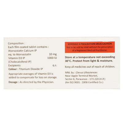Atoria 10mg D3 Strip Of 10 Tablets