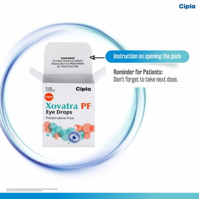 New Xovatra Pf Bottle Of 5ml Eye Drops