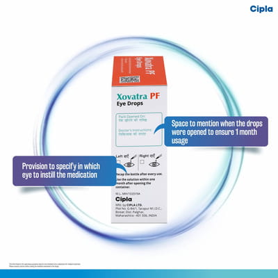 New Xovatra Pf Bottle Of 5ml Eye Drops