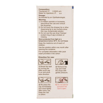 Travisight Pf Bottle Of 5ml Eye Drops