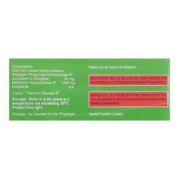 Sitaday M 1000 Strip Of 15 Tablets