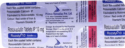 Rozstyl 10mg Strip Of 10 Tablets
