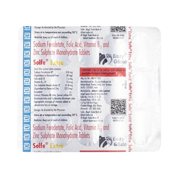 Solfe Extra Strip Of 15 Tablets