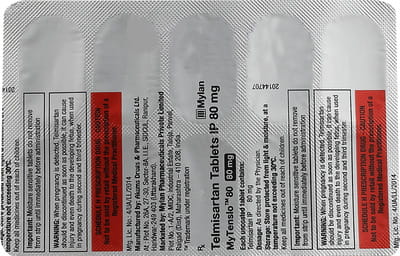 Mytenslo 80mg Strip Of 10 Tablets