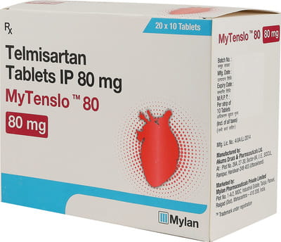 Mytenslo 80mg Strip Of 10 Tablets
