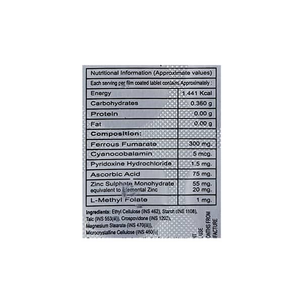 Ferozinc Strip Of 10 Tablets