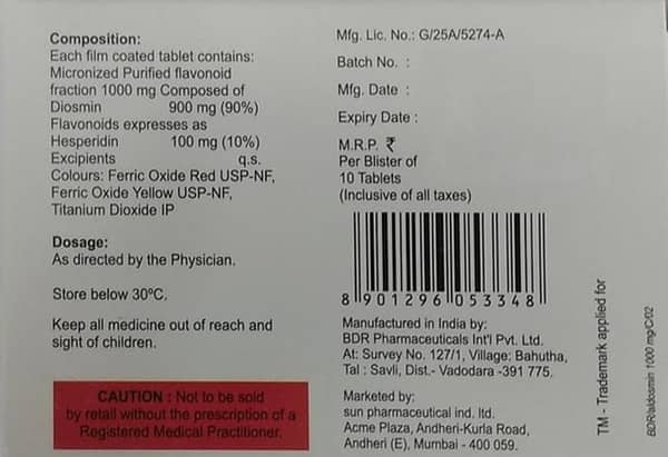 Aldosmin 1000mg Strip Of 10 Tablets