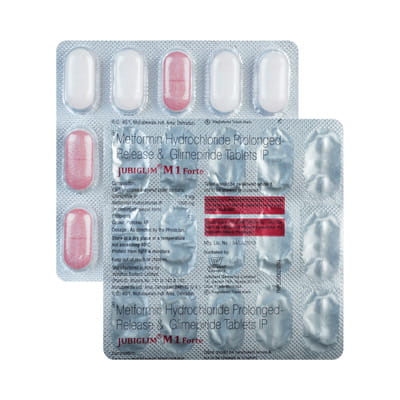 Jubiglim M 1mg Forte Strip Of 15 Tablets