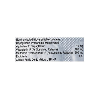Daparyl Vm 5/500mg Strip Of 10 Tablets