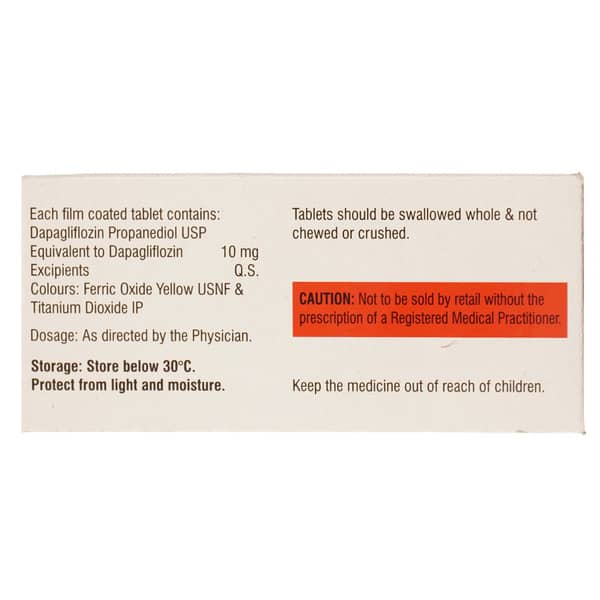 Dapabite 10mg Strip Of 15 Tablets