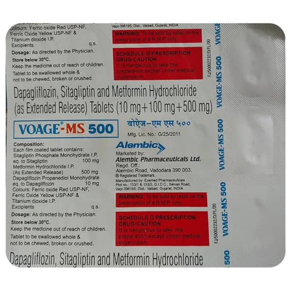 Voage Ms 500mg Strip Of 15 Tablets
