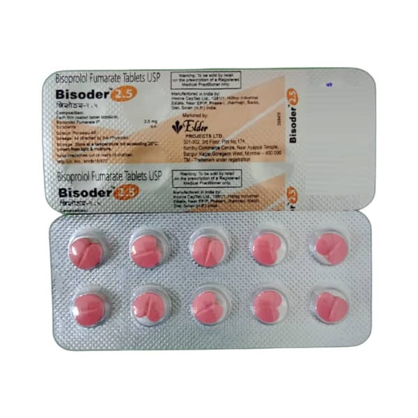Bisoder 2.5mg Strip Of 10 Tablets
