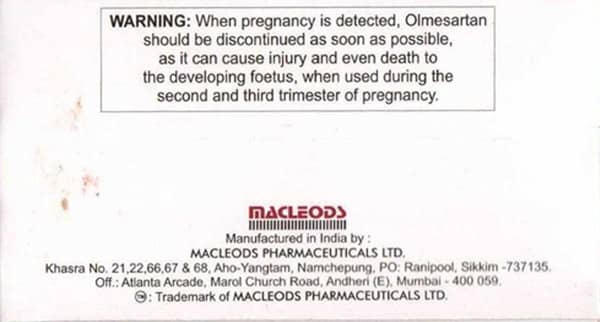 ओलमेसर एम 50एमजी की स्ट्रिप 15 टैबलेट्स