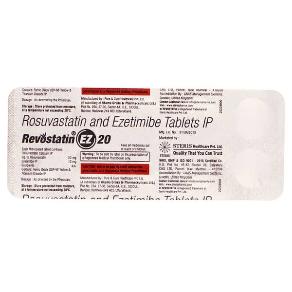 Revostatin Ez 20Mg Strip Of 10 Tablets