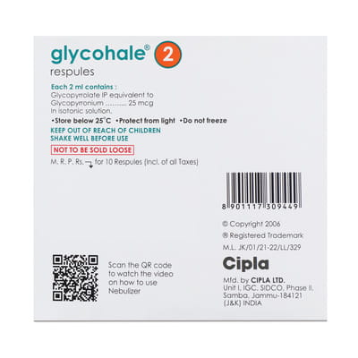 Glycohale 2 25mcg 2ml Packet Of 10 Respules
