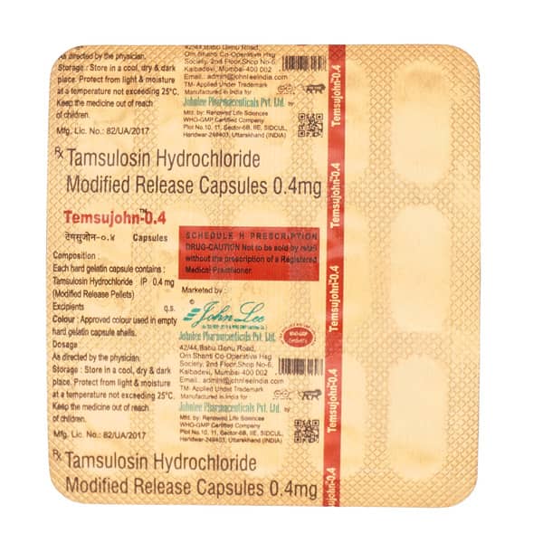 Temsujohn 0.4Mg Strip Of 15 Capsules