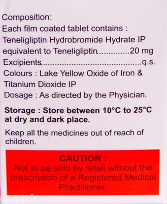 Tendia 20mg Strip Of 15 Tablets