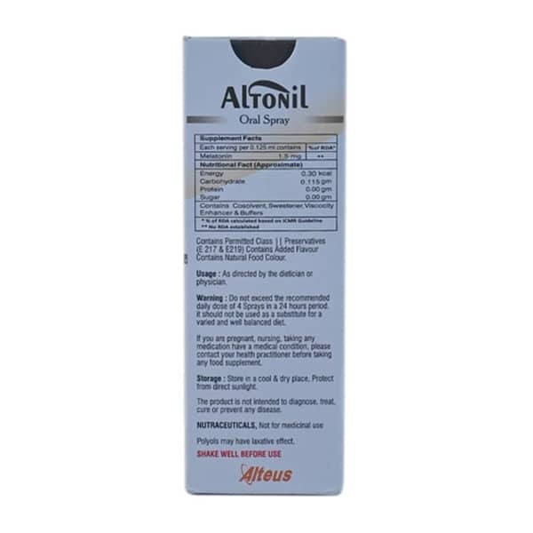 Altonil Cranberry Flavour Sugar Free Bottle Of 30ml Oral Spray