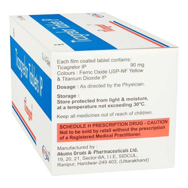 Ticagat 90Mg Strip Of 14 Tablets