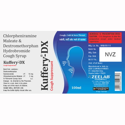 Kuffery Dx Bottle Of 100ml Syrup