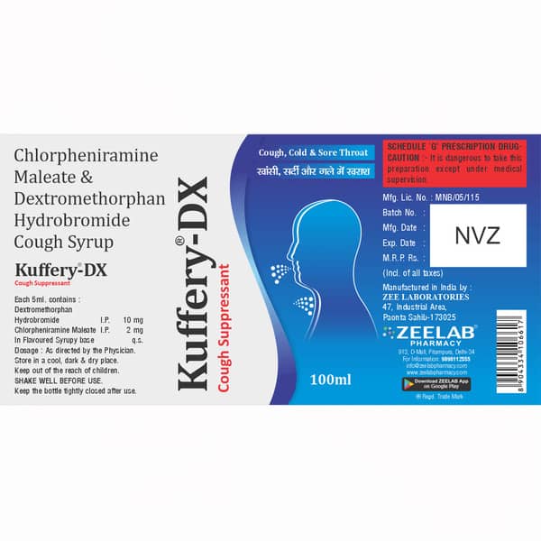 Kuffery Dx Bottle Of 100ml Syrup