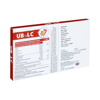 Ub 10 Lc Strip Of 10 Tablets