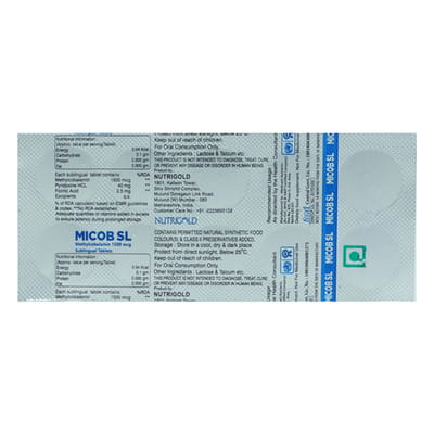 Micob Sl Strip Of 10 Sublingual Tablets